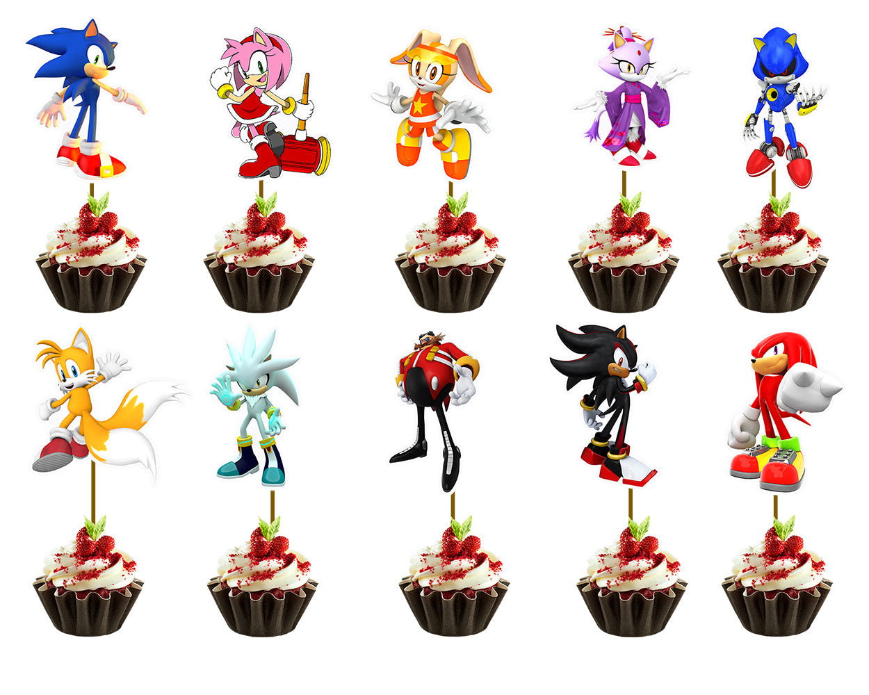 Sonic Cake Topper : Style 2 – ThemeLand Parties