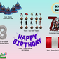 Avengers Themed Birthday Party Decoration Kit - Premium-B