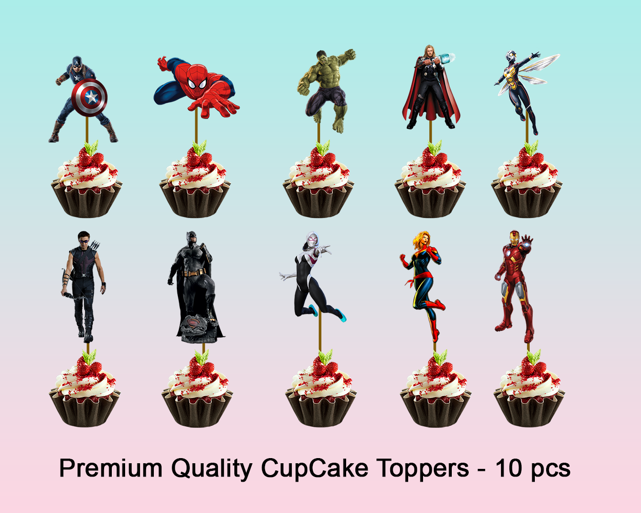 Avengers Themed Birthday Party Decoration Kit - Premium-B