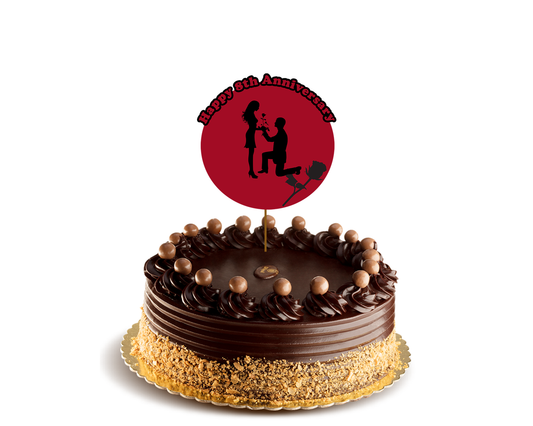 Anniversary & Love Themed Cake Topper