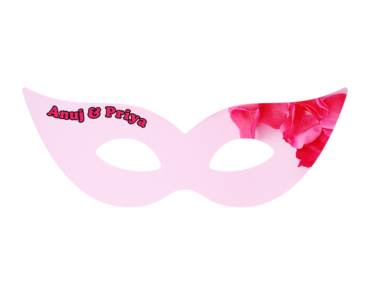 Anniversary & Love Themed EyeMask- Pink