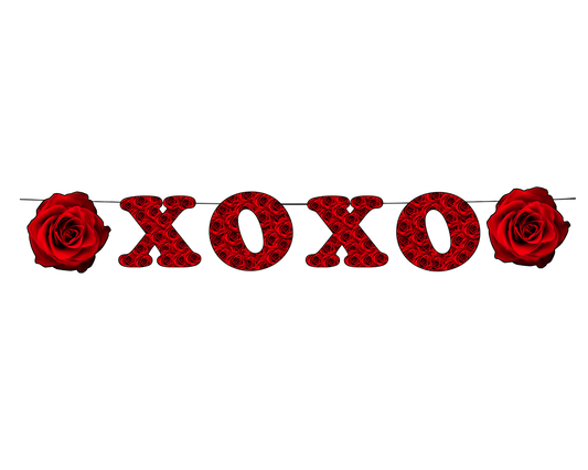 Anniversary & Love Themed “XOXO“ Banner
