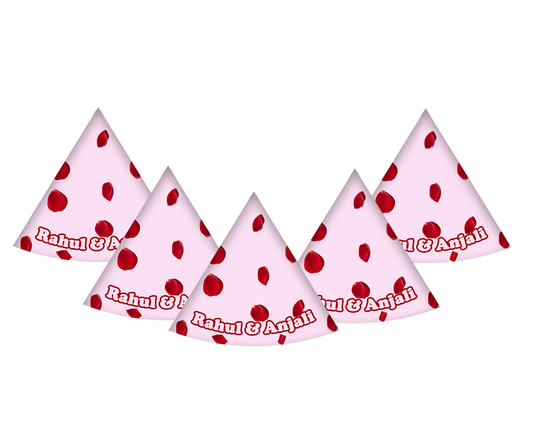 Anniversary & Love Themed Pink Caps