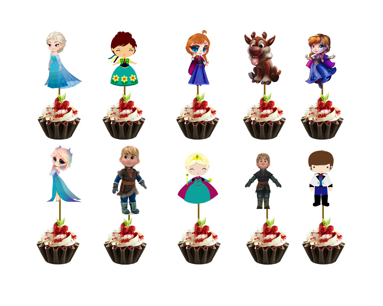 Frozen Rings | Cupcake Toppers