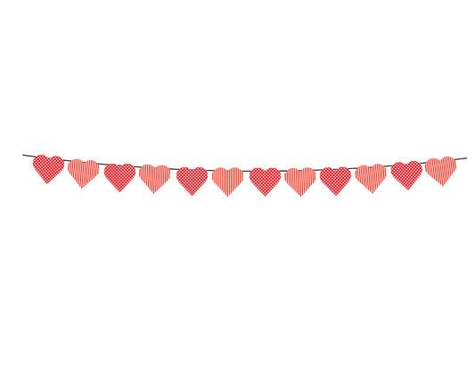 Valentine - Love & Hearts - Hanging Flag Style 1