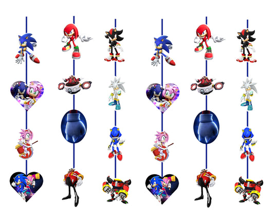 Sonic CupCake Topper – ThemeLand Parties