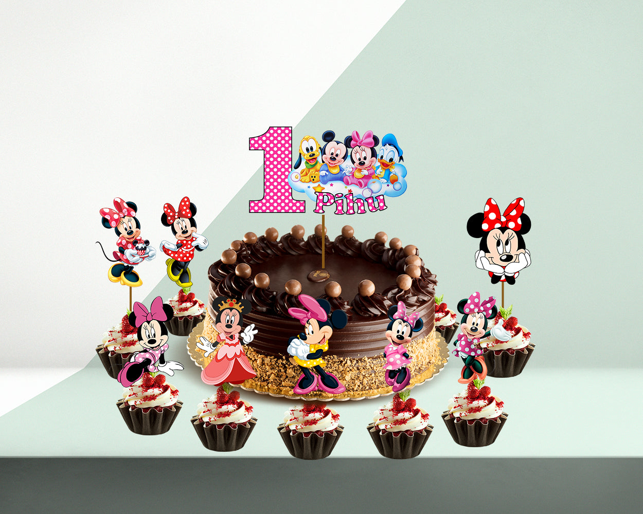 Minnie Mouse Themed Cake Topper – Etch Twenty Eight