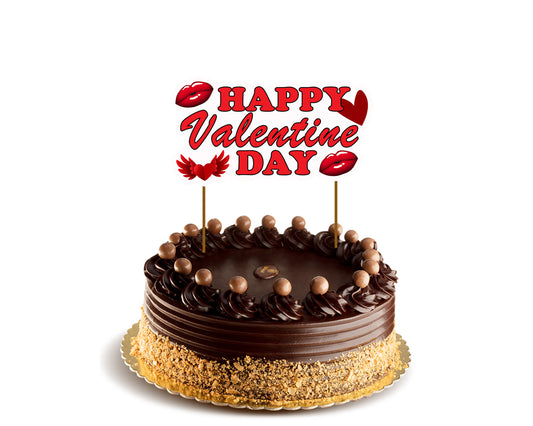 Valentine - Love & Hearts - Cake Topper