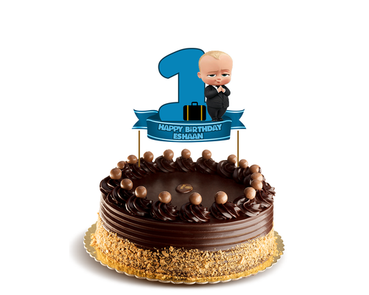 Boss Baby Birthday Cake Topper Style 3