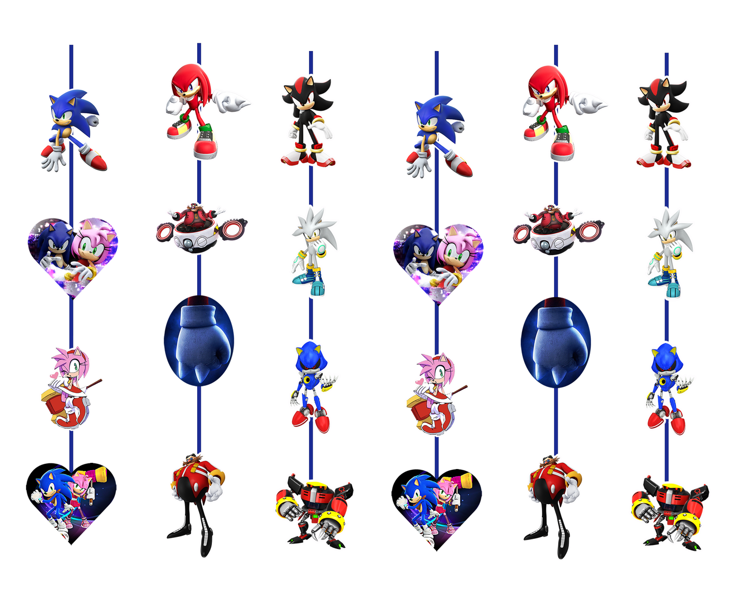 Sonic Themed Birthday Party Decoration Kit - Premium-B